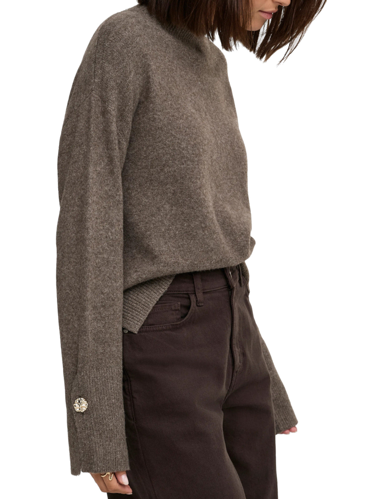 Maglia JDY Sabrina Marrone a lupetto 15382946 /Falcon JDY 