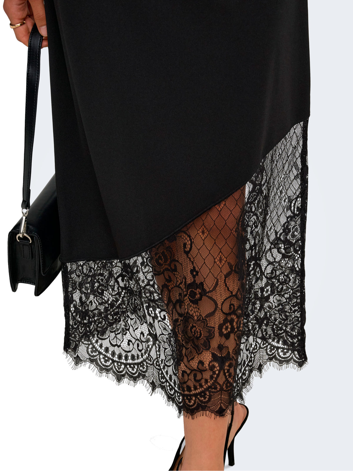 Gonna JDY Geggo Nera con orlo asimmetrico 15382989 /Black JDY 