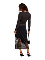 Gonna JDY Geggo Nera con orlo asimmetrico 15382989 /Black JDY 
