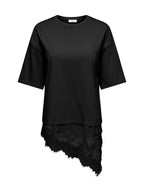 T-shirt Jdy Alma Nera dal fit over 15384230 /Black JDY 