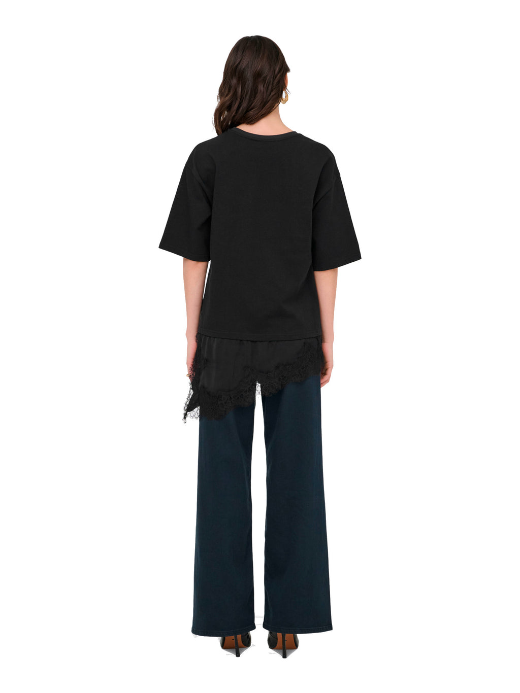 T-shirt Jdy Alma Nera dal fit over 15384230 /Black JDY 