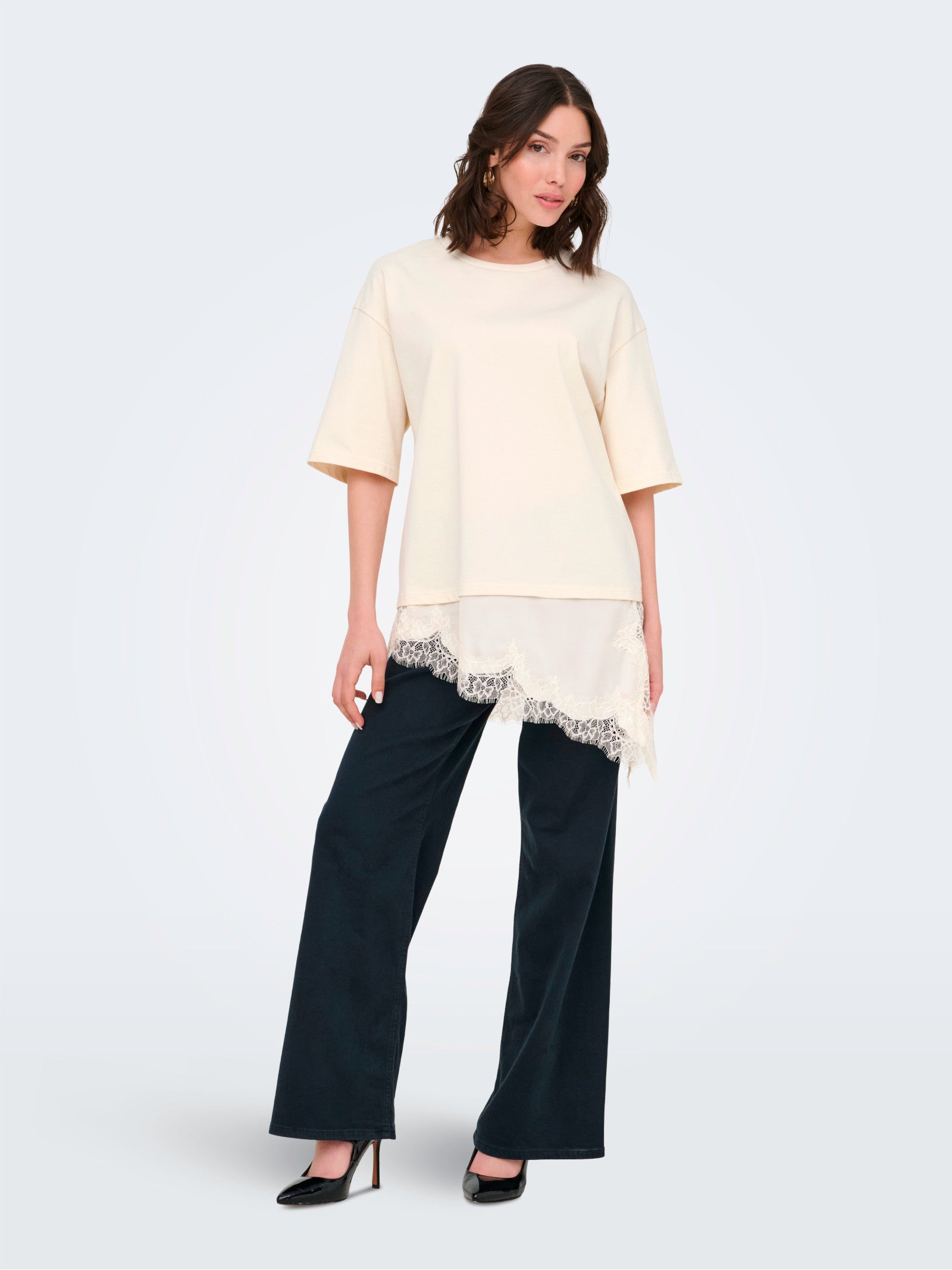 T-shirt Jdy Alma Panna dal fit over 15384230 /Egret JDY 