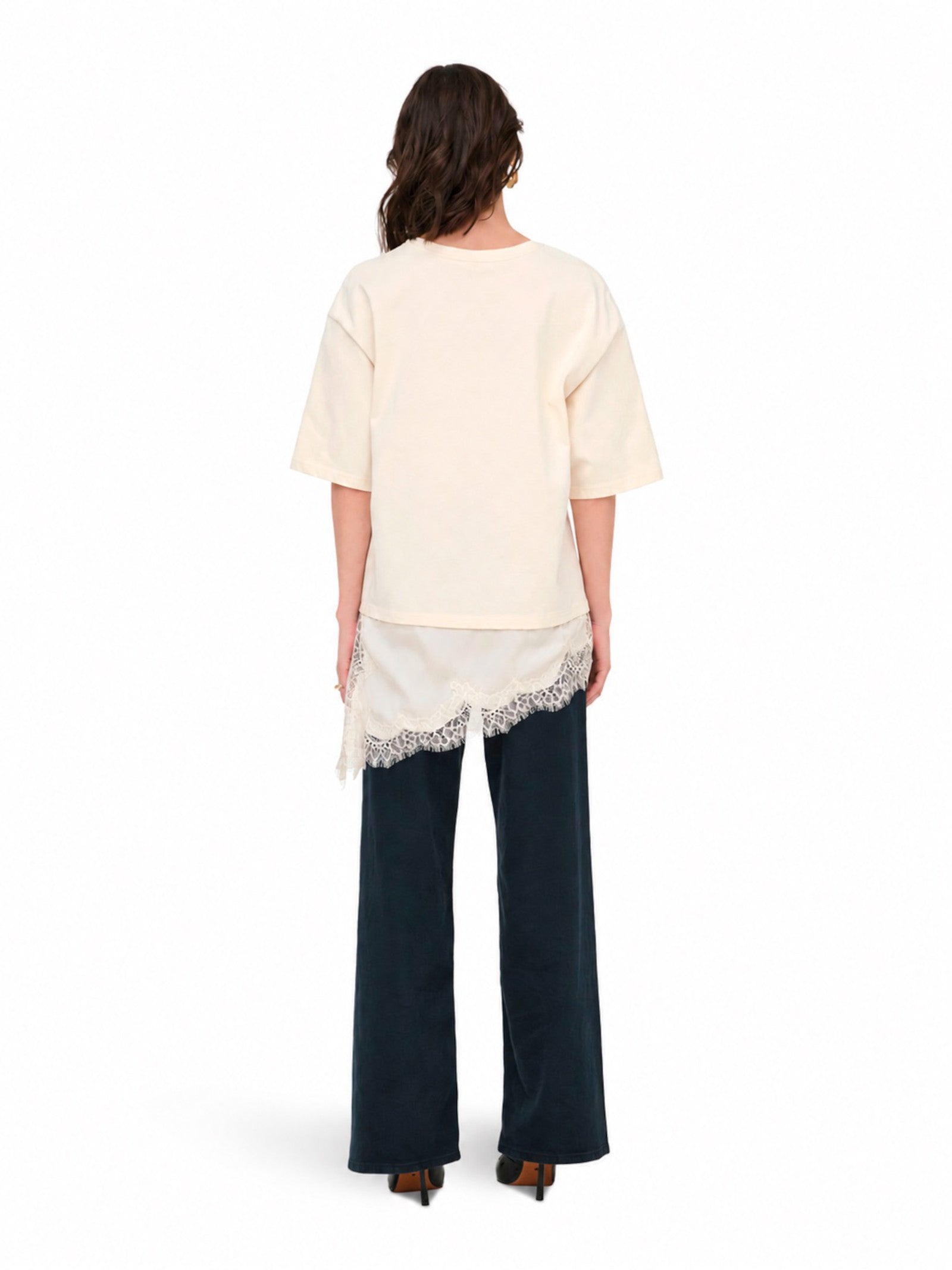 T-shirt Jdy Alma Panna dal fit over 15384230 /Egret JDY 