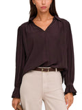 Blusa JDY Marta Marrone con scollo a V 15385238 /Chocolate Plum JDY 