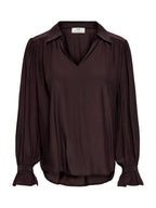 Blusa JDY Marta Marrone con scollo a V 15385238 /Chocolate Plum JDY 