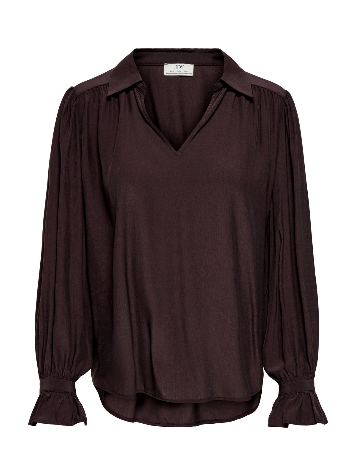 Blusa JDY Marta Marrone con scollo a V 15385238 /Chocolate Plum JDY 