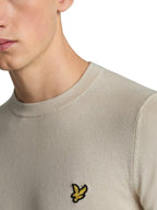 Maglia Lyle & Scott Beige misto lana merino KN2110VC COVE LYLE & SCOTT 