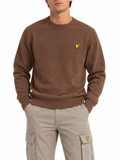 Maglia Lyle & Scott Marrone misto lana merino KN2110VC EBONY LYLE & SCOTT 