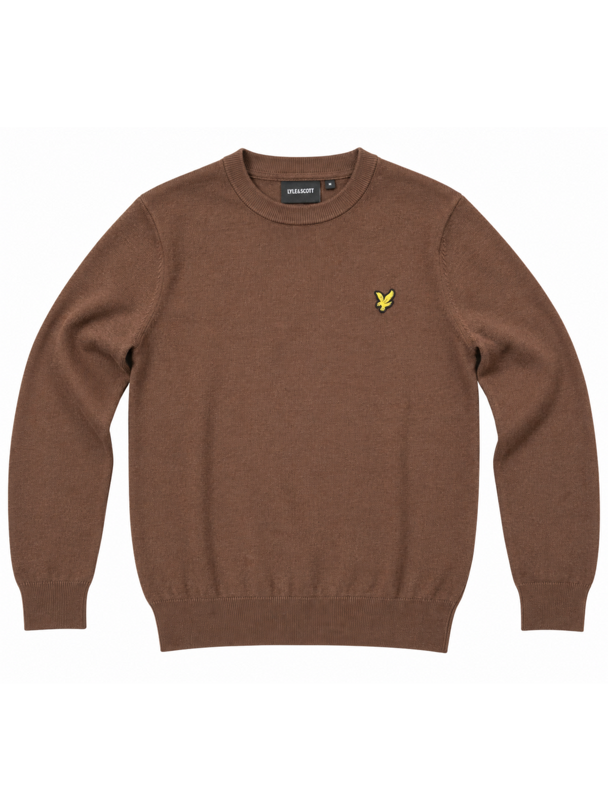 Maglia Lyle & Scott Marrone misto lana merino KN2110VC EBONY LYLE & SCOTT 