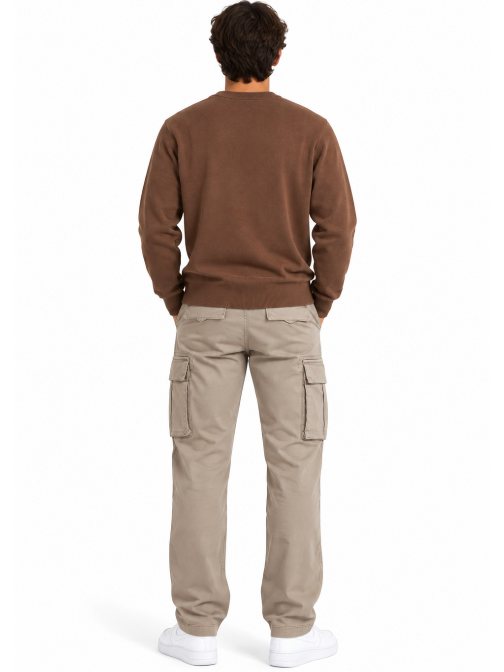 Maglia Lyle & Scott Marrone misto lana merino KN2110VC EBONY LYLE & SCOTT 