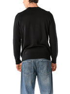 Maglia Lyle & Scott Nero misto lana merino KN2110VC JET BLACK LYLE & SCOTT 