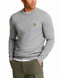 Maglia Lyle & Scott Grigio misto lana merino KN2110VC MID GREY LYLE & SCOTT 