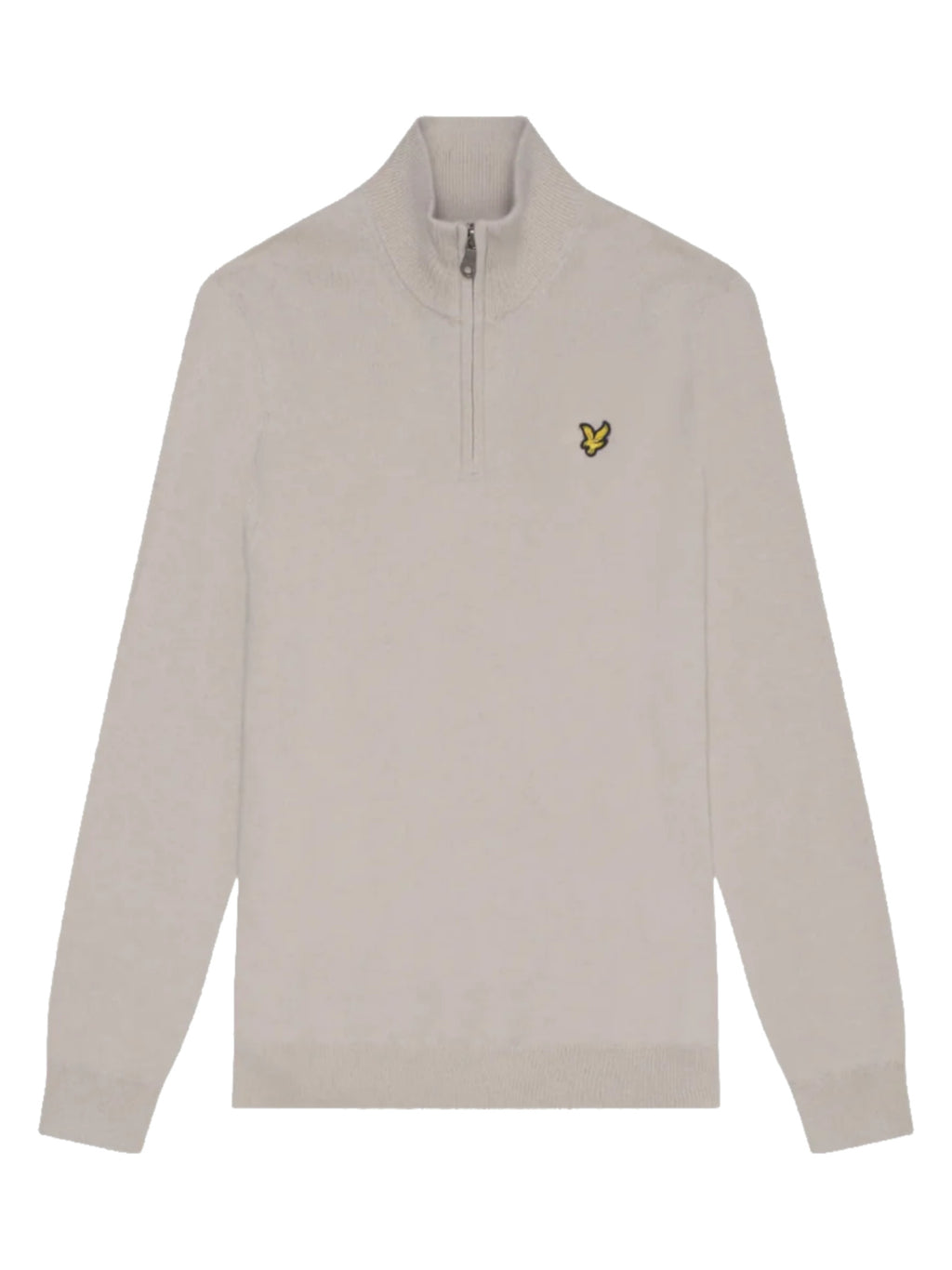 Maglia Lyle & Scott Beige mezza zip misto lana merino KN2112VC COVE LYLE & SCOTT 
