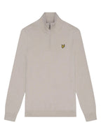 Maglia Lyle & Scott Beige mezza zip misto lana merino KN2112VC COVE LYLE & SCOTT 