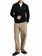 Maglia Lyle & Scott Nero mezza zip misto lana merino KN2112VC JET BLACK LYLE & SCOTT 