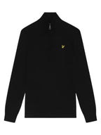Maglia Lyle & Scott Nero mezza zip misto lana merino KN2112VC JET BLACK LYLE & SCOTT 