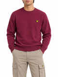 Maglia Lyle & Scott Bordeaux misto lana merino KN2114VC BURGUNDY LYLE & SCOTT 