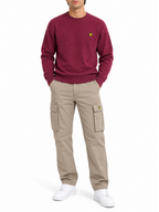 Maglia Lyle & Scott Bordeaux misto lana merino KN2114VC BURGUNDY LYLE & SCOTT 