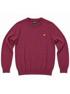 Maglia Lyle & Scott Bordeaux misto lana merino KN2114VC BURGUNDY LYLE & SCOTT 