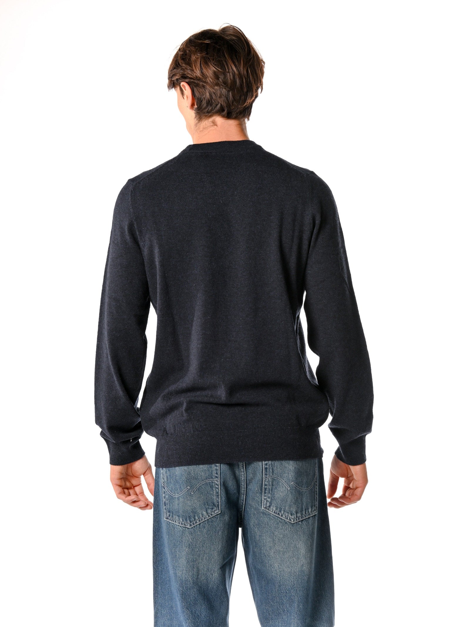 Maglia Lyle & Scott Blu misto lana KN2114VC DARK NAVY LYLE & SCOTT 