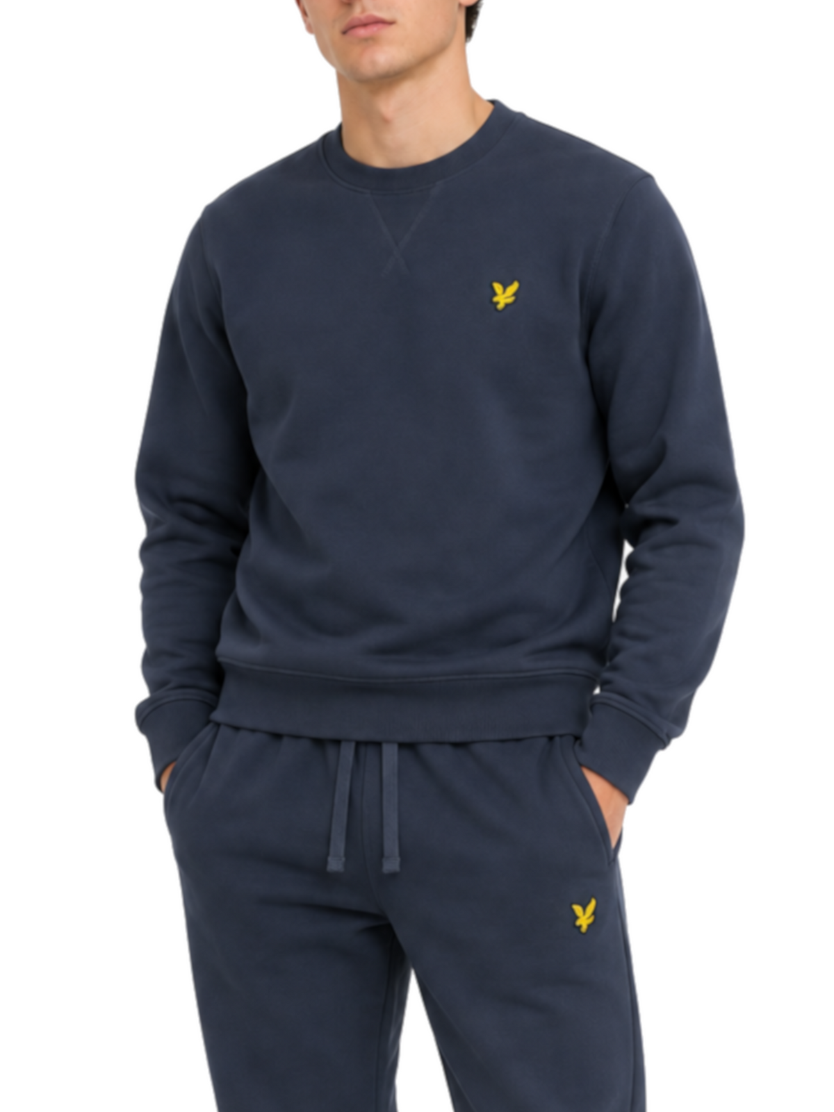 Felpa Lyle & Scott Blu girocollo ML1131 DARK NAVY LYLE & SCOTT 