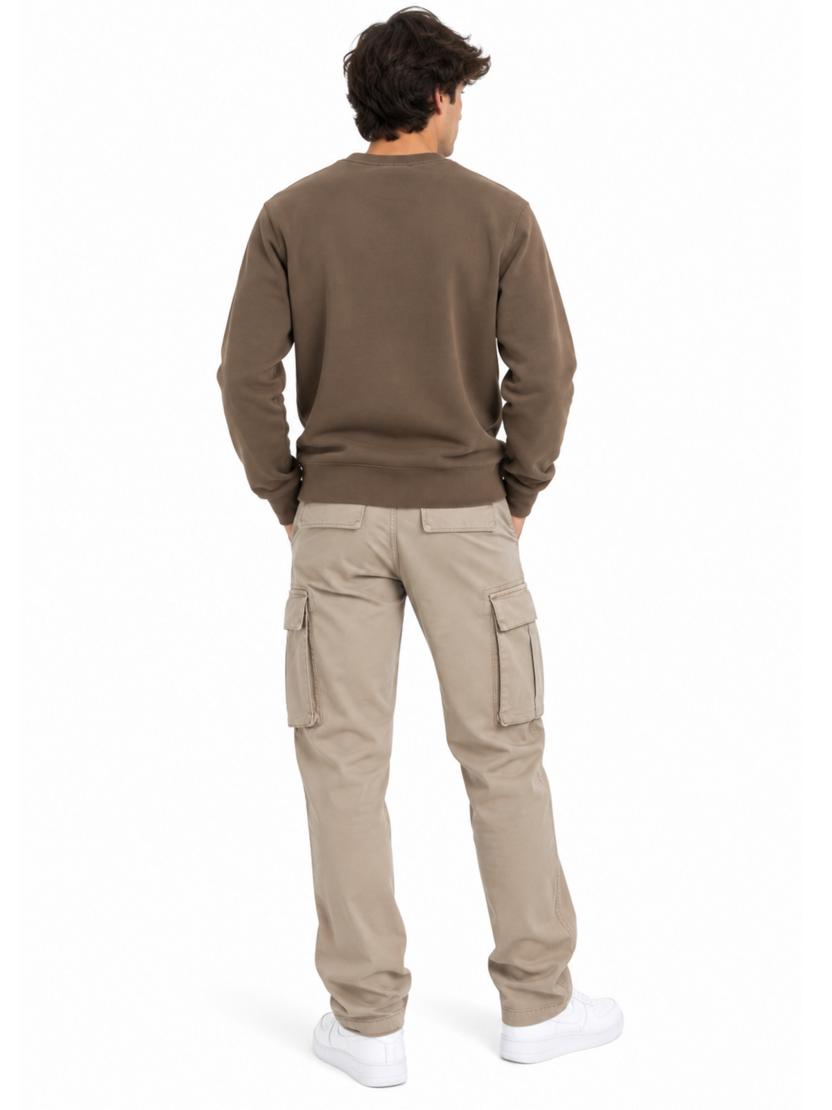 Felpa Lyle & Scott Marrone girocollo ML1131 EBONY LYLE & SCOTT 