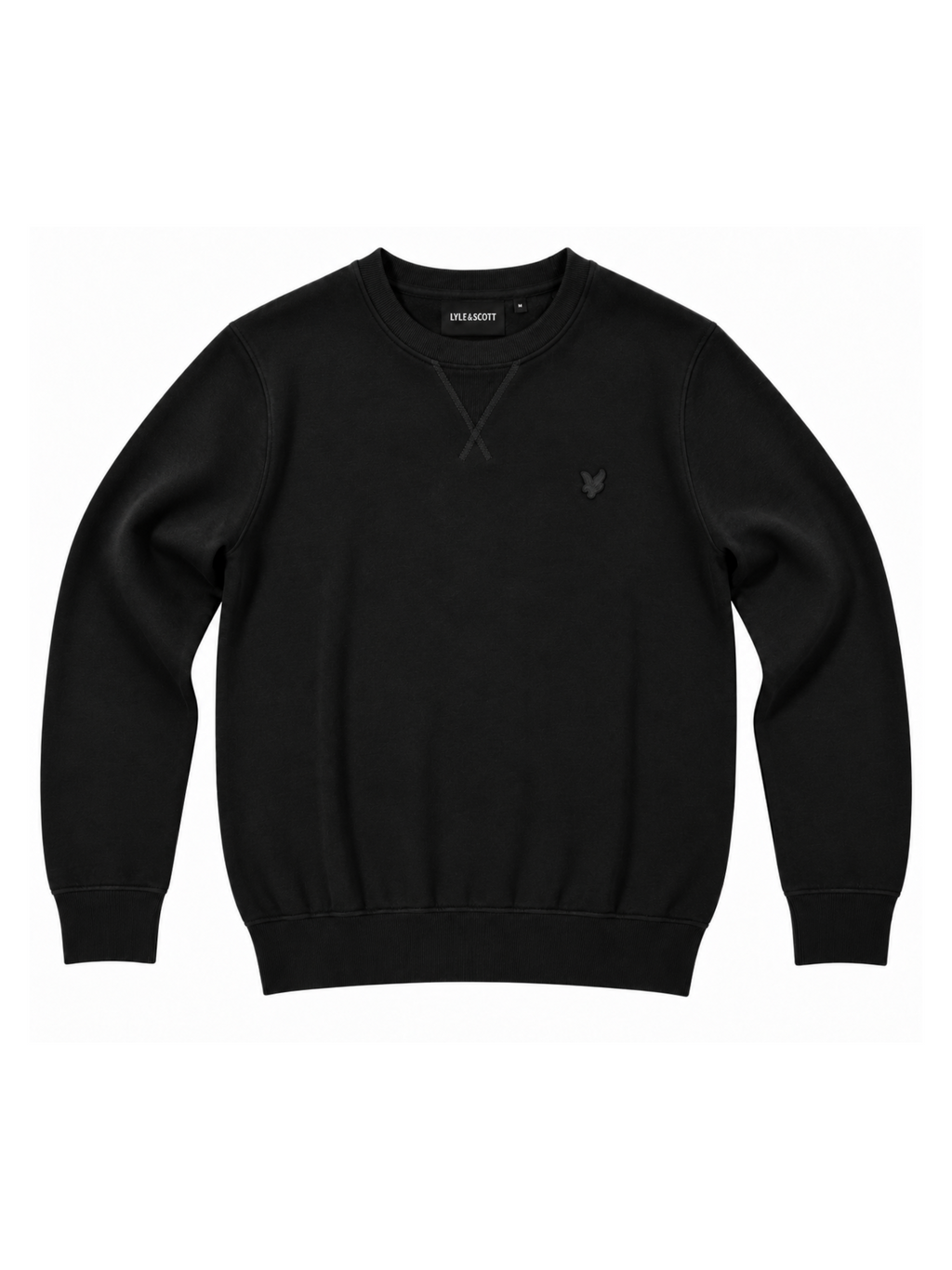 Felpa Lyle & Scott Nero tono su tono girocollo ML1131TON JET BLACK LYLE & SCOTT 
