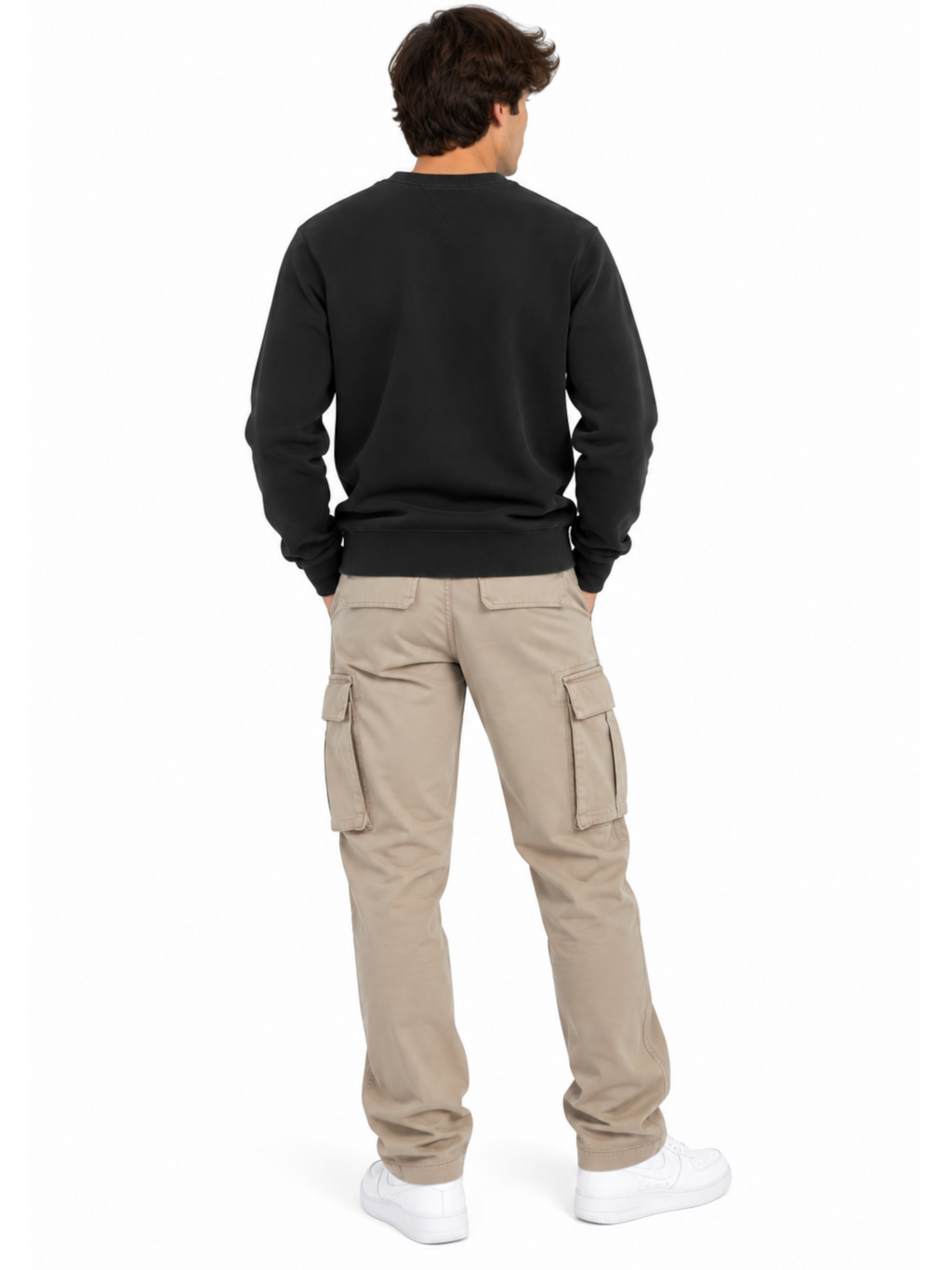 Felpa Lyle & Scott Nero tono su tono girocollo ML1131TON JET BLACK LYLE & SCOTT 
