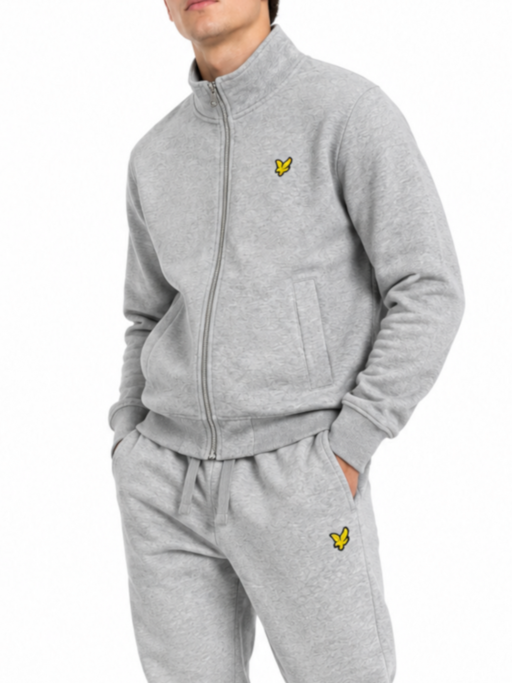 Felpa Lyle & Scott Grigio con zip ML2148V MID GREY LYLE & SCOTT 