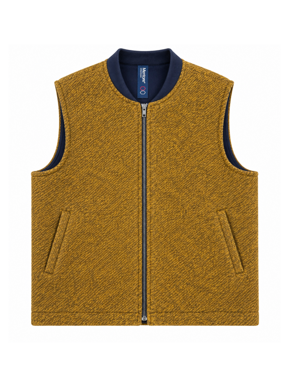 Gilet Mentore Senape basic a quadri COWBOY CINCINNATIORO MENTORE 