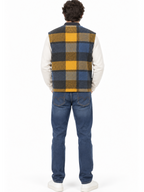 Gilet Mentore Blu senape basic a quadri COWBOY LAMBADASC/JEANS MENTORE 