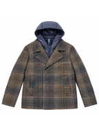 Cappotto corto Mentore Fango con cappuccio PAPA FANGO MENTORE 