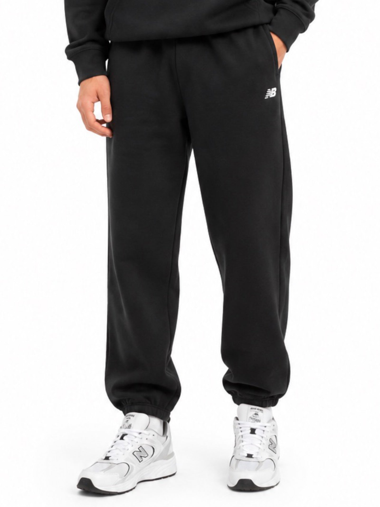 Pantalone New Balance Nero in felpa basic MP41503 BK NEW BALANCE 
