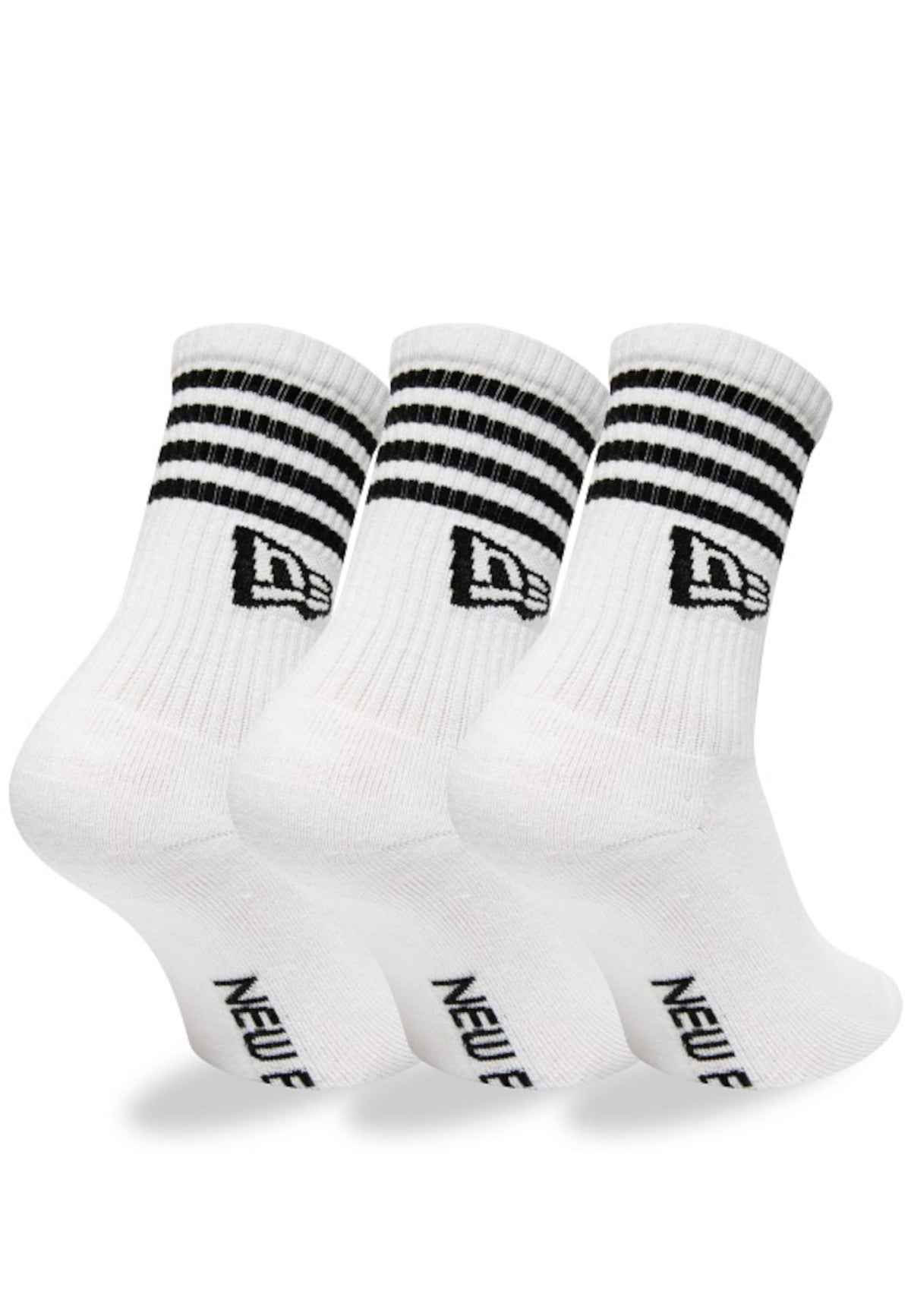 Calzini New Era Bianco Tripack 13113626 WHI NEW ERA 
