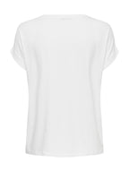 T-Shirt Only Bianco Moster in viscosa 15106662 /White ONLY 