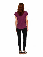 T-Shirt Only Silver Bordeaux in lurex 15136069 /Fig ONLY 
