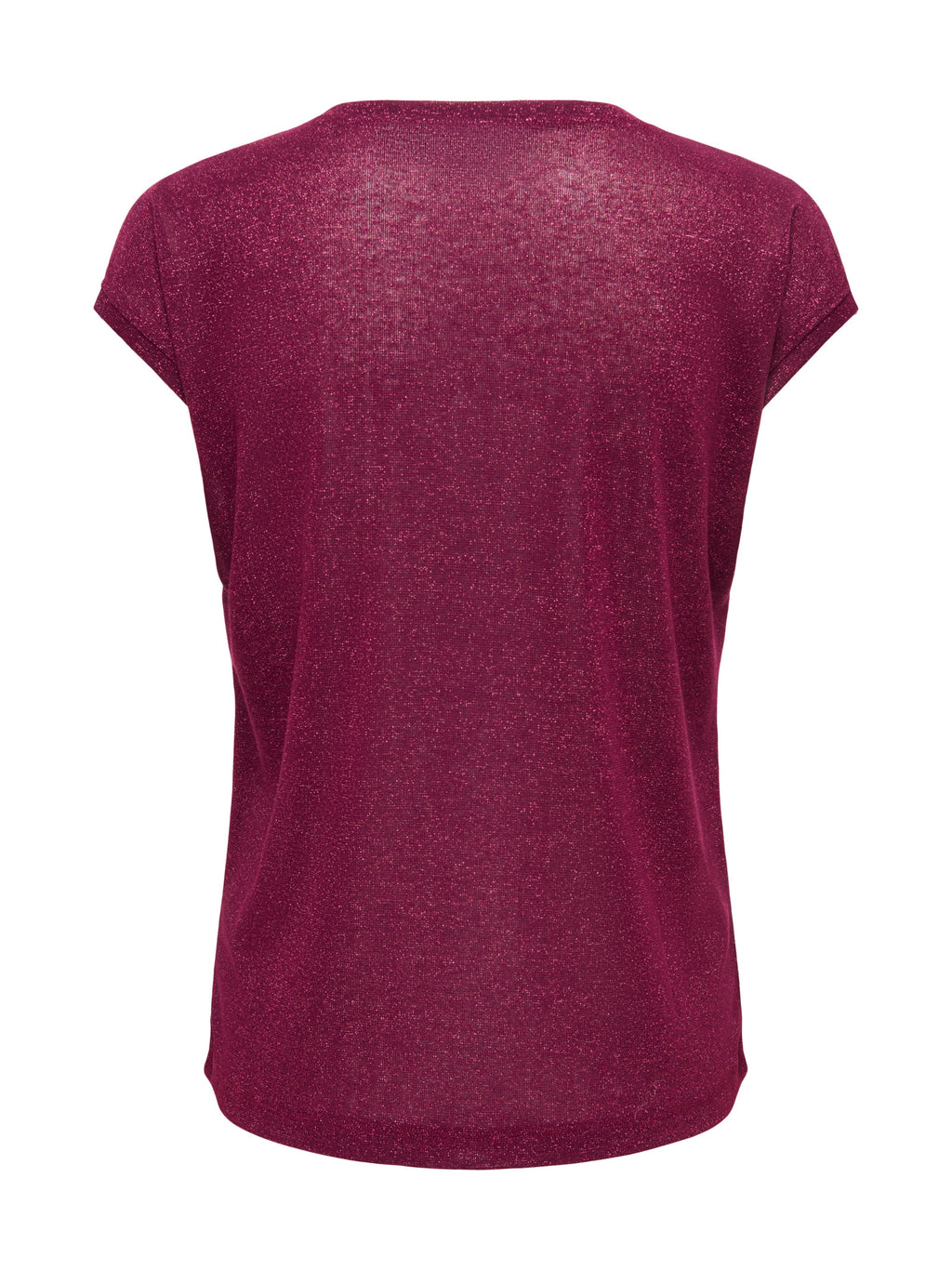 T-Shirt Only Silver Bordeaux in lurex 15136069 /Fig ONLY 