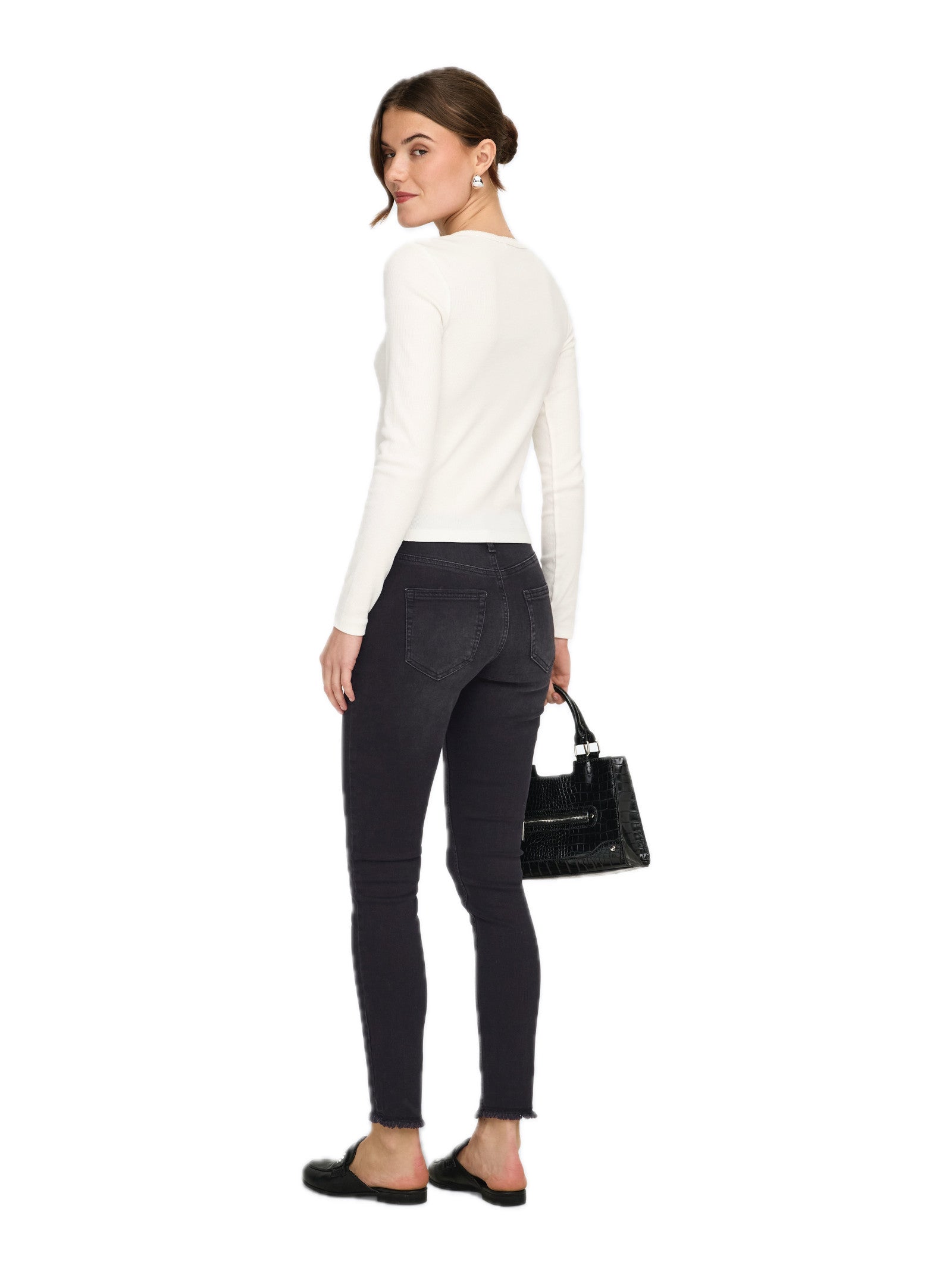 Jeans Only Blus Nero Skinny 15157997 /Black Denim ONLY 