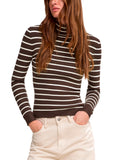Maglia Only Karol Marrone a collo alto 15165075 /Coffee Bean ONLY 