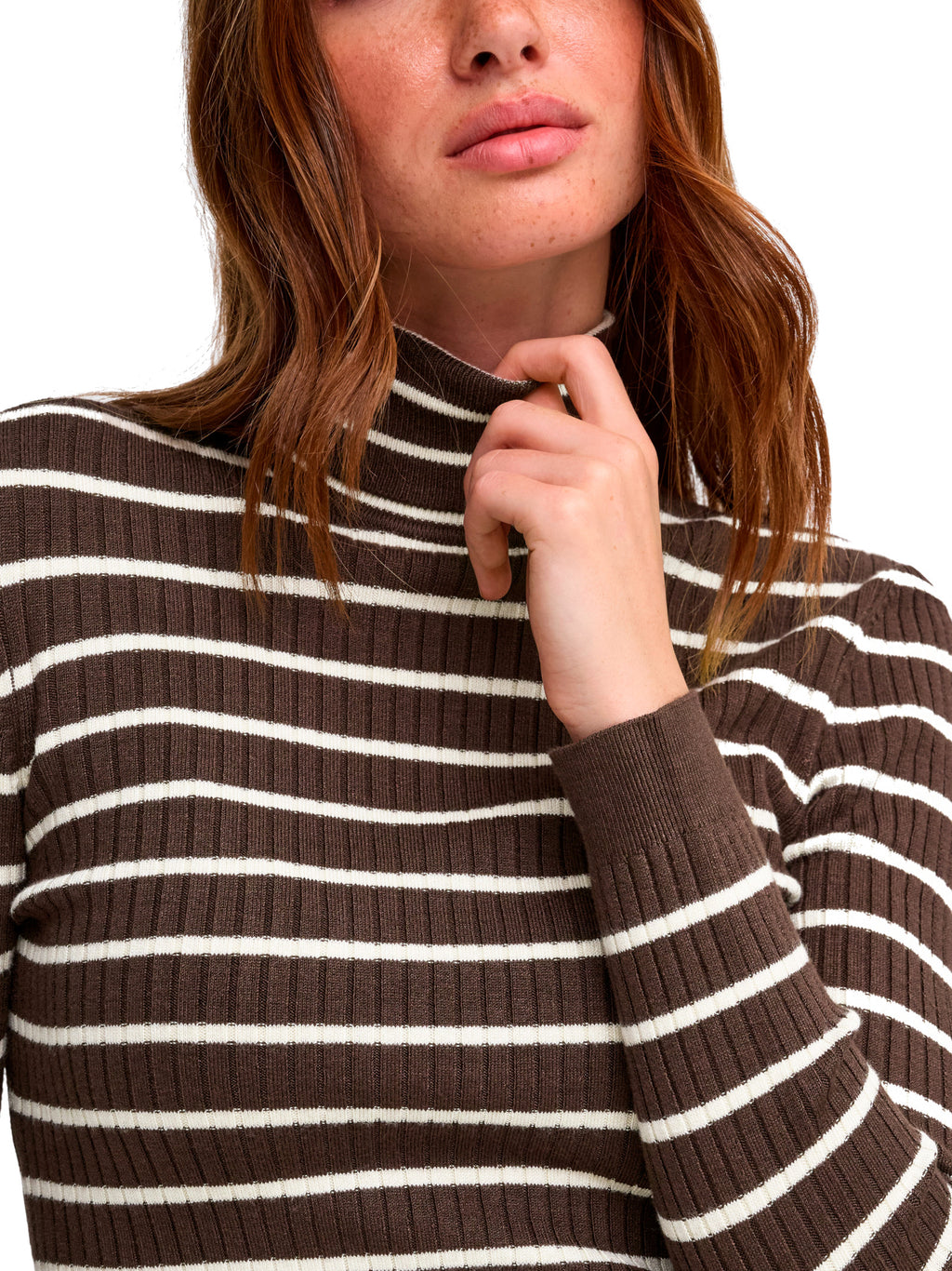 Maglia Only Karol Marrone a collo alto 15165075 /Coffee Bean ONLY 