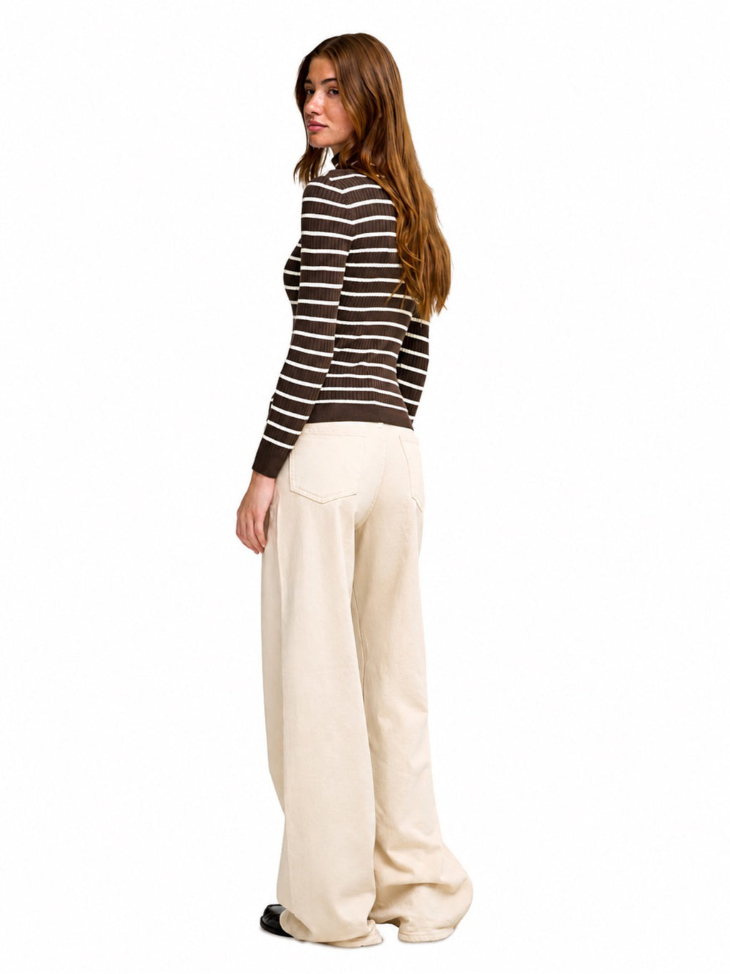 Maglia Only Karol Marrone a collo alto 15165075 /Coffee Bean ONLY 