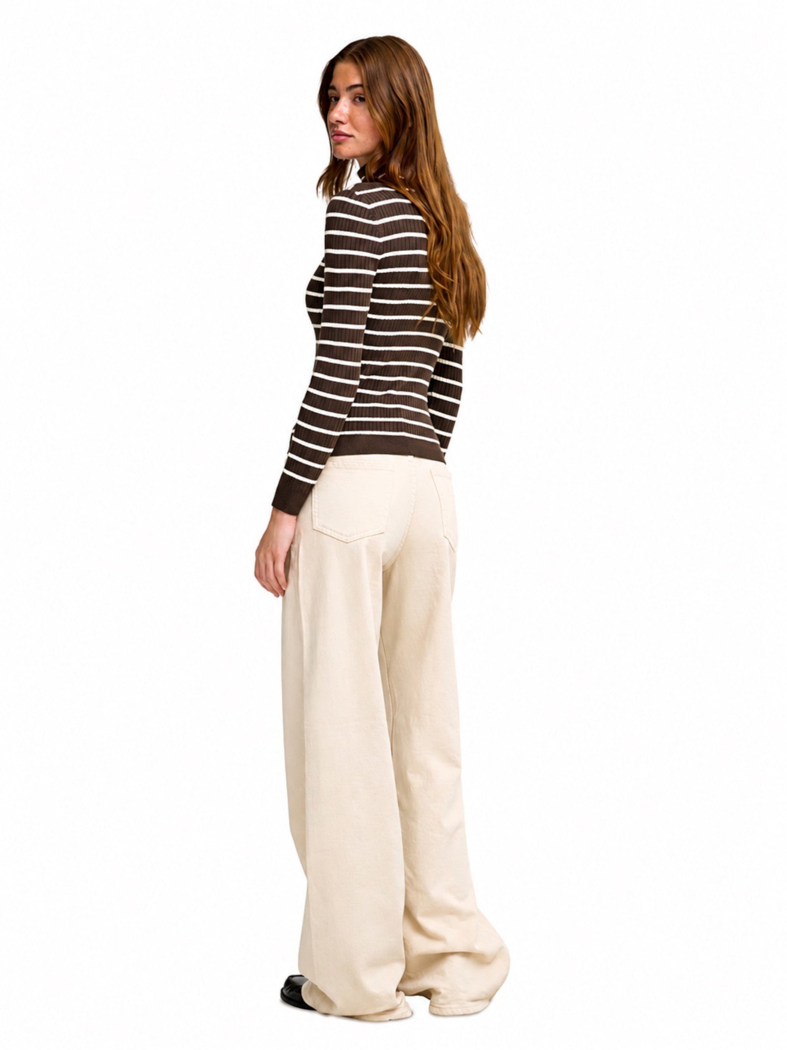 Maglia Only Karol Marrone a collo alto 15165075 /Coffee Bean ONLY 