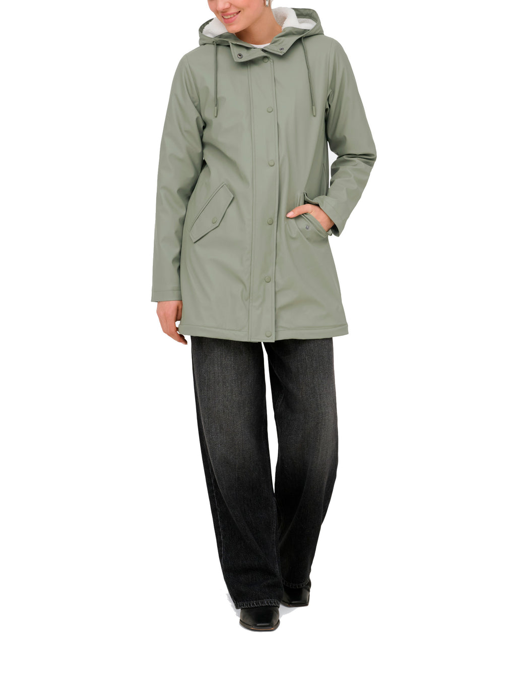 Giubbotto Only Sally Verde con cappuccio 15206116 /Vetiver ONLY 