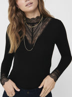 Maglia Only Tilde Nera in pizzo 15207788 /Black ONLY 