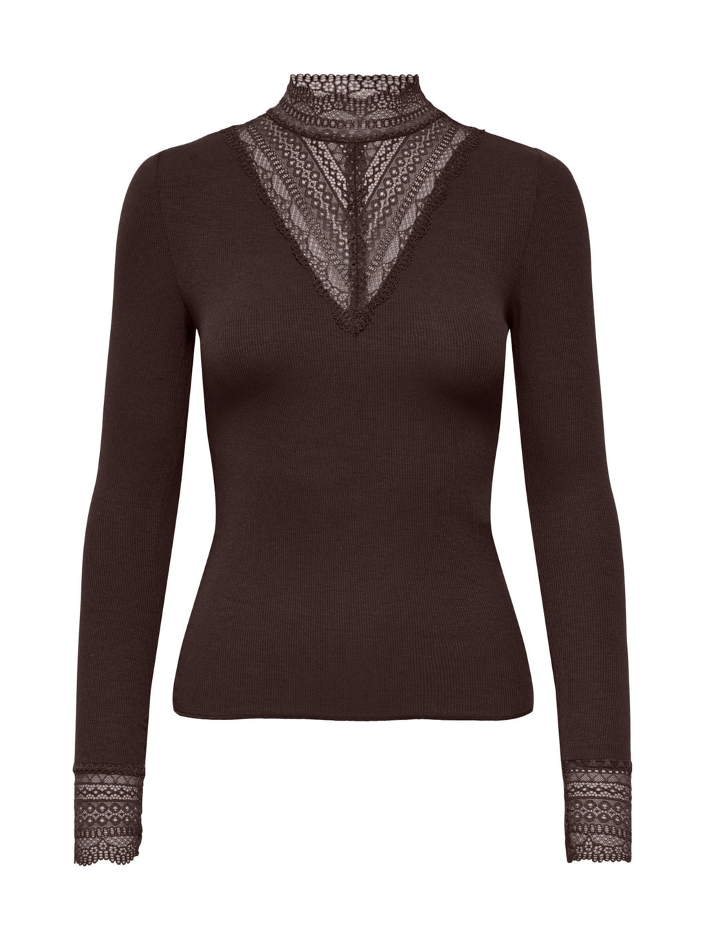 Maglia Only Tilde Marrone in pizzo 15207788 /Chocolate Torte ONLY 