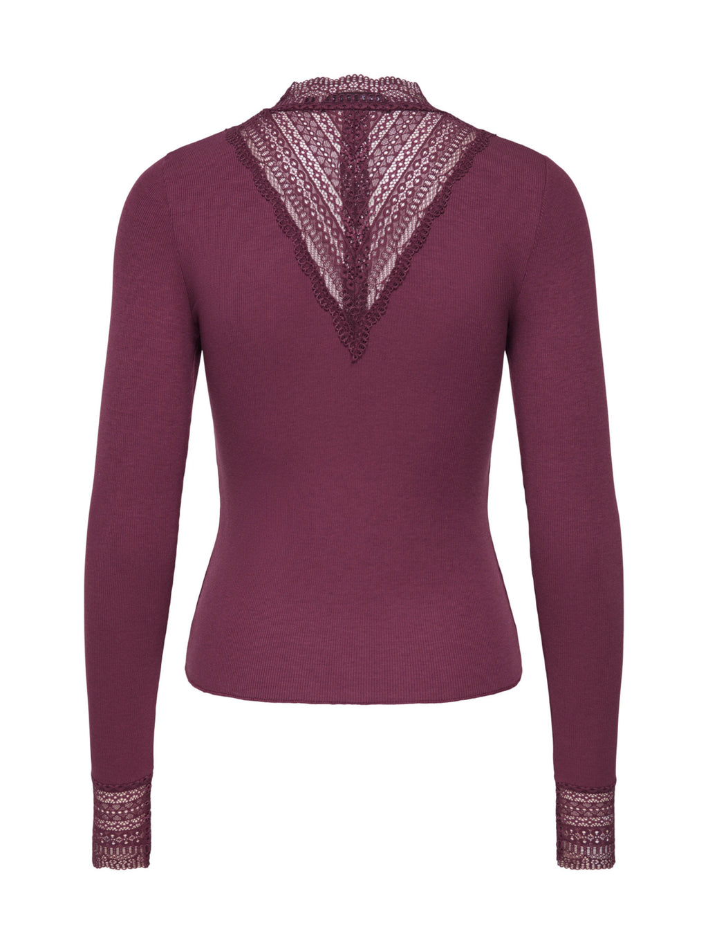 Maglia Only Tilde Bordeaux in pizzo 15207788 /Fig ONLY 