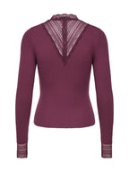 Maglia Only Tilde Bordeaux in pizzo 15207788 /Fig ONLY 