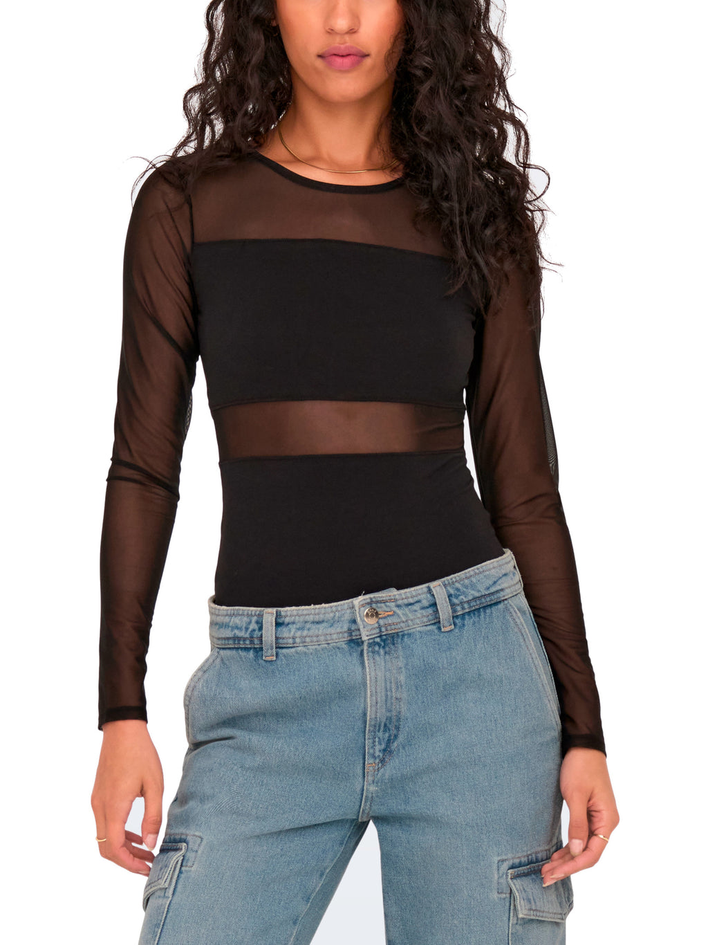 Body Only Nero Esther trasparente 15212500 /Black ONLY 