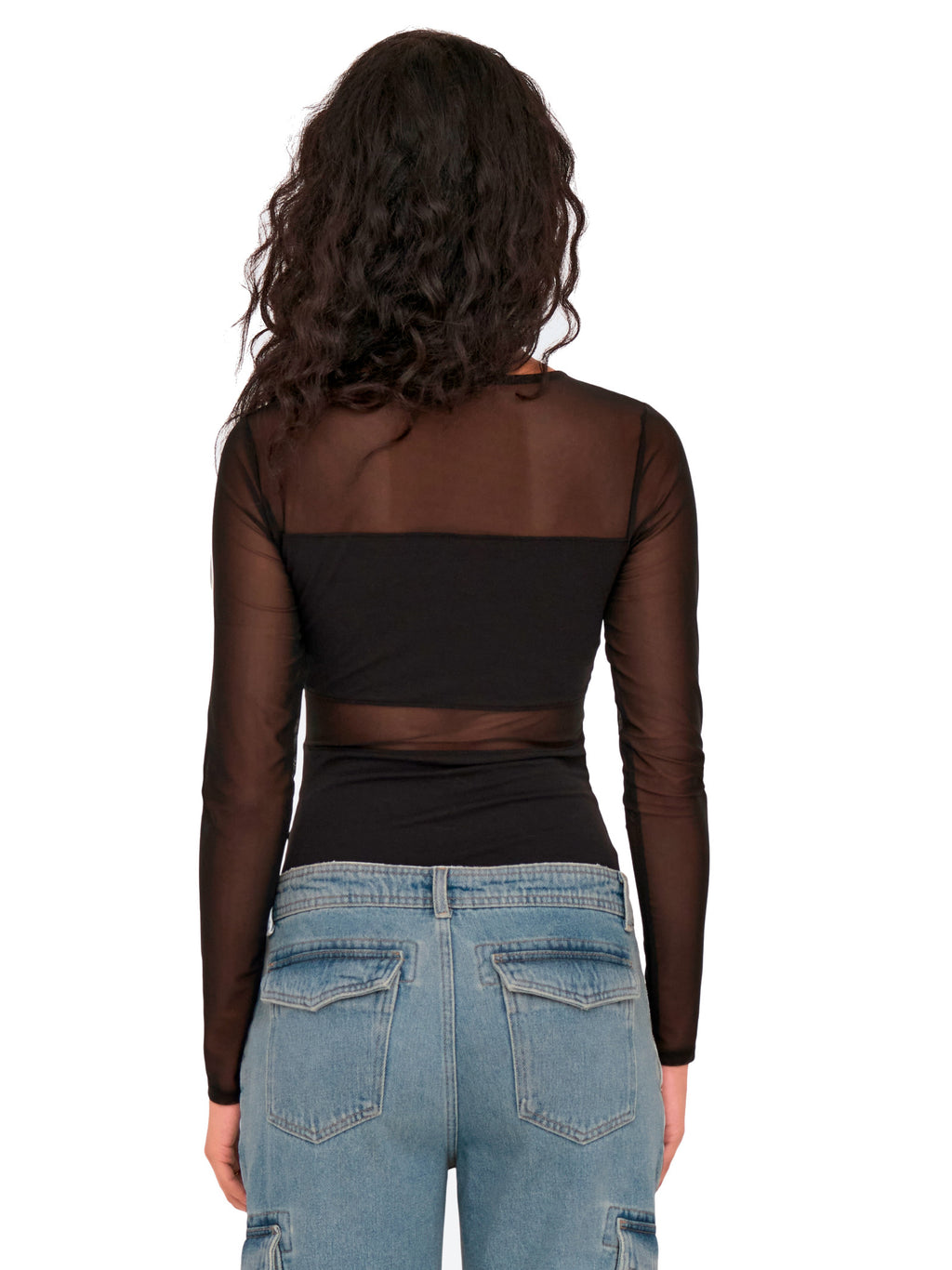 Body Only Nero Esther trasparente 15212500 /Black ONLY 