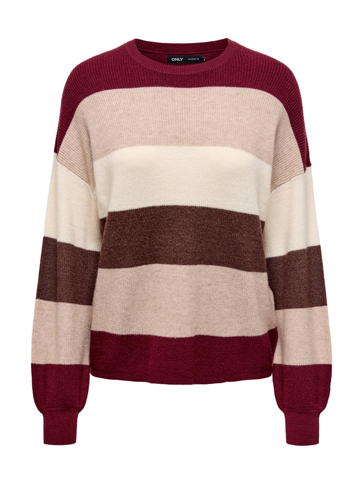 Maglia Only Atia a righe multicolore 15220044 /Zinfandel ONLY 